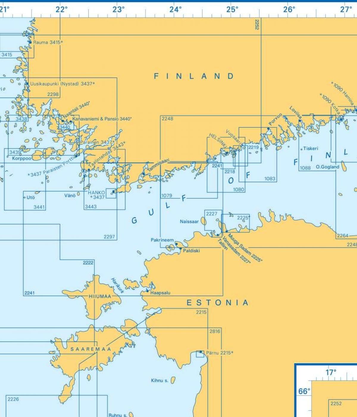 Karta Finskog zaljeva 