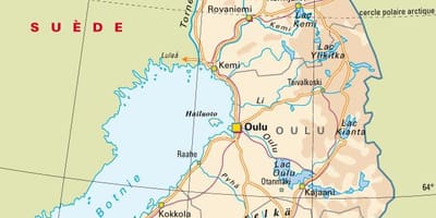 Karta Finskoj nacionalni parkovi