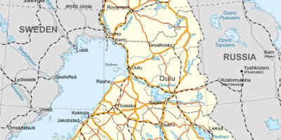 Karta Finskoj političke